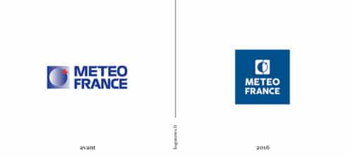 Evolution du logo Météo France