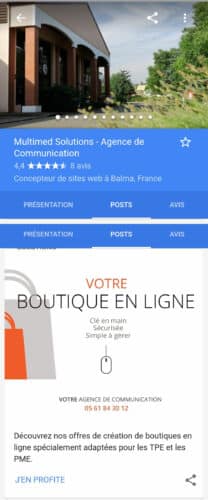 Exemple Post Produit Google My Business