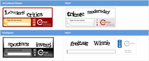 reCAPTCHA V1 2009