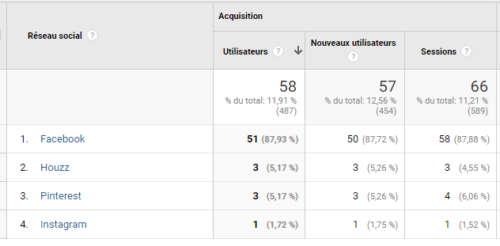 Trafic Detaillé Réseaux Sociaux