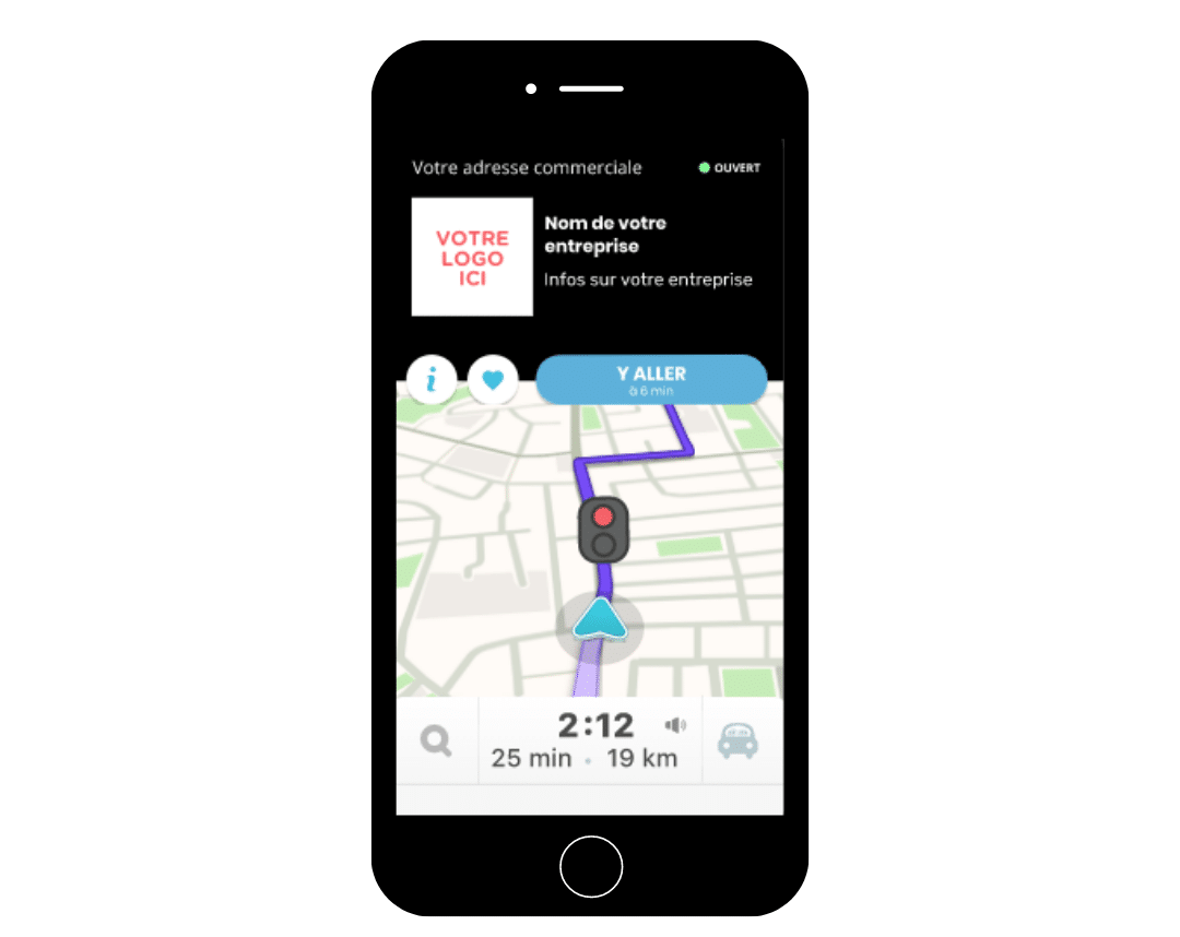 Le format Takeover de la publicité sur Waze