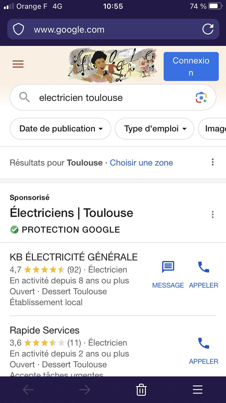 Aperçu annonce Google Ads