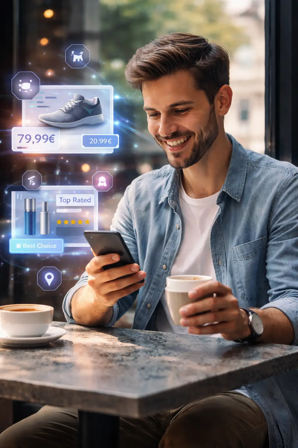 Exemple d'affichage IA